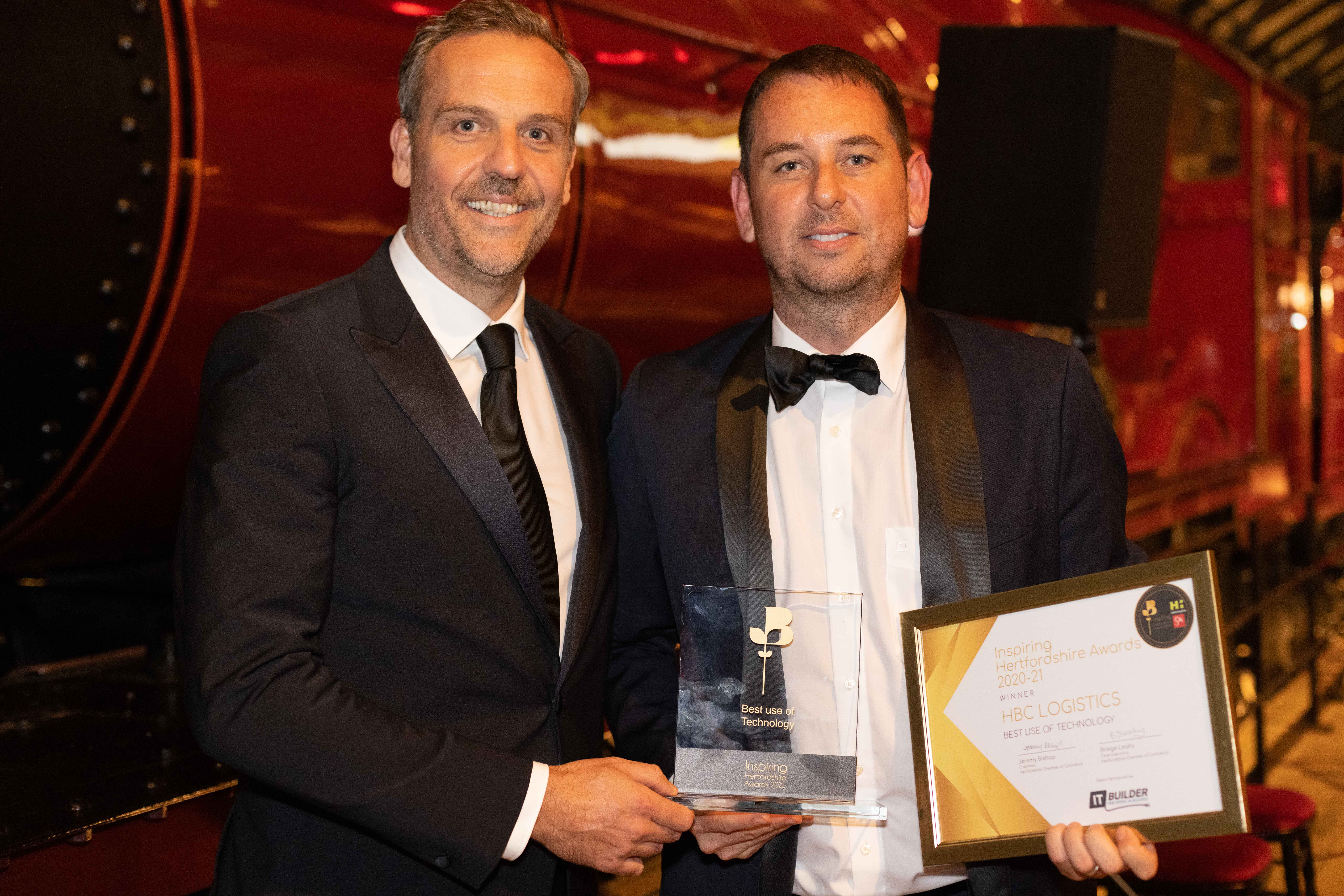 Hertfordshire logistics company scoops Best Use of Technology awards at magical Chamber of Commerce ceremony