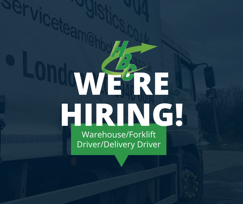 We’re Hiring! – Warehouse/Forklift Driver/Delivery Driver